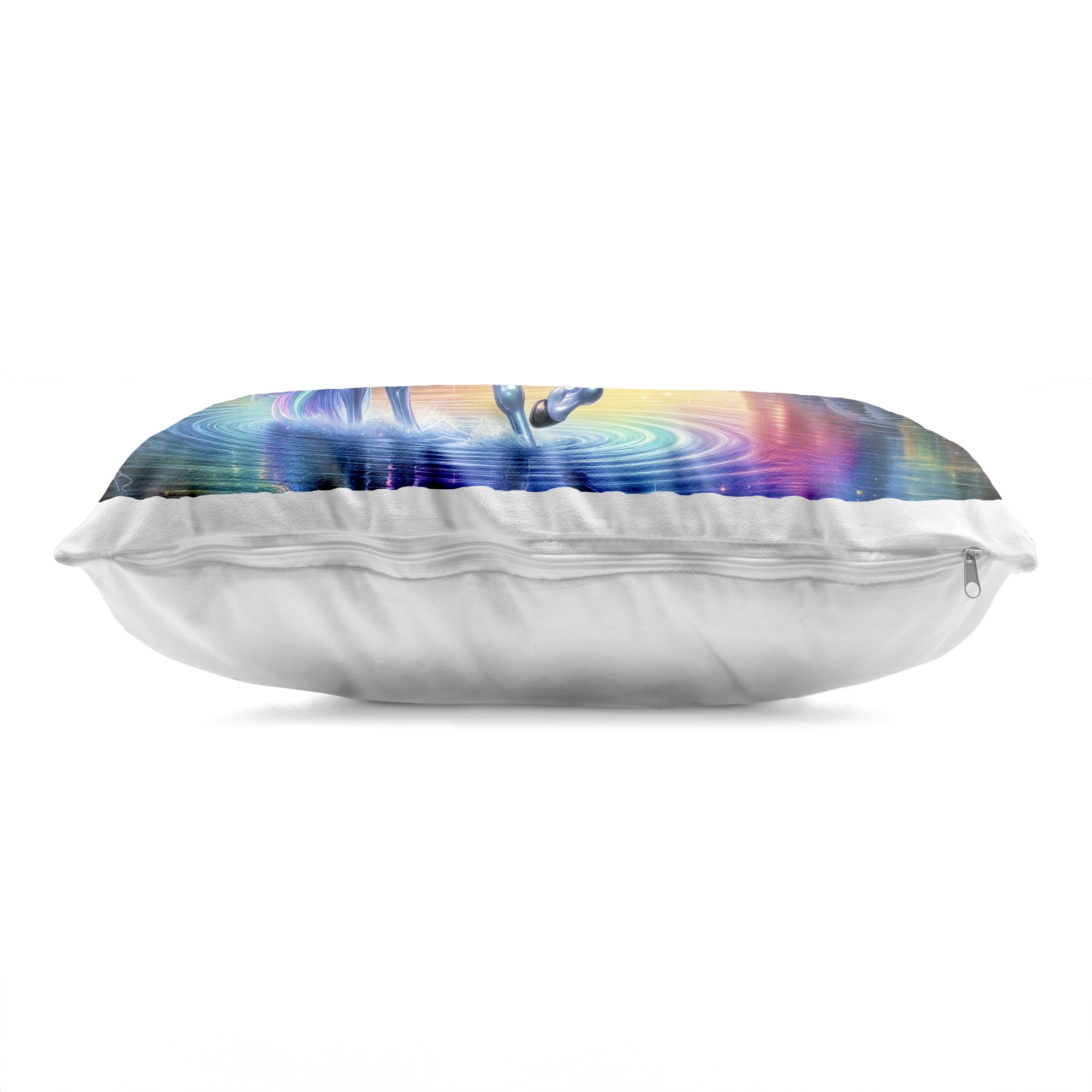 Stupell Industries Rainbow Prism Unicorn Decorative Printed Throw Pillow, design by Tabz Jones