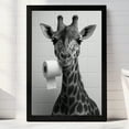 thumbnail image 5 of Giraffe Bathroom Decor, Wall Art, Farmhouse Photo Picture Set, 3pk, 8.5x11, TheNameStore, 5 of 6