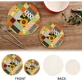 thumbnail image 4 of SKYSONIC Sunflowers Retro Pot Holders Trivets, 2 Pcs Heat Resistant Trivets,Chamomile Geometric Cotton Thread Weave Mats for Hot Pads Pans Pot Bowl Teapot for Kitchen Decor, 4 of 7