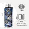 thumbnail image 7 of 20 Oz Pioneer Flower Coffee Tumbler Double Wall Insulated Stainless Steel Water Bottle | Metal Reusable Thermoses Flask with Cup Cap | Leak & Sweat Proof with Anti-Dust Lid, 7 of 7