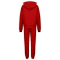 thumbnail image 5 of Lumtrix Womens 2 Piece Outfits Oversized Hoodies Jogger Sweatpants Lounge Sweatsuits Y2K Tracksuit Fall Fashion Sets with Pockets Red S, 5 of 7