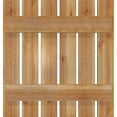 thumbnail image 5 of 22 3/4"W x 24"H TimberCraft Six 3 3/8" Boards Spaced Board-n-Batten Shutters, Rough Sawn Western Red Cedar (Per Pair), 5 of 13