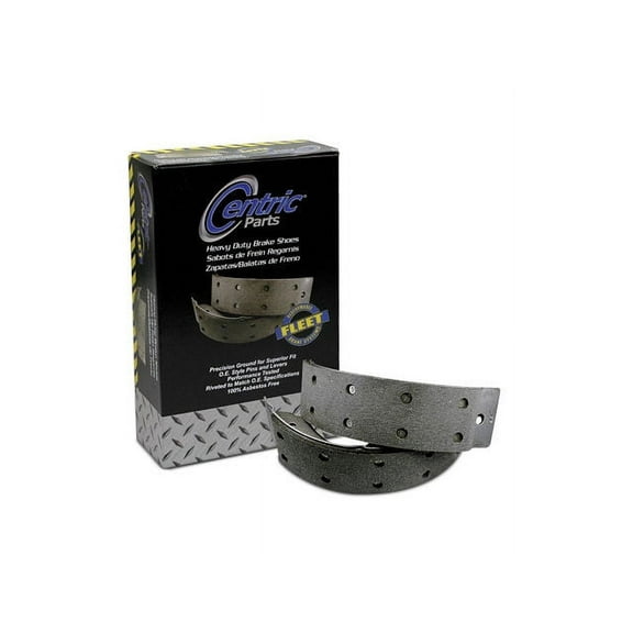 Front Brake Shoe Set - Compatible with 1970 - 1983 Ford F700 1971 1972 1973 1974 1975 1976 1977 1978 1979 1980 1981 1982