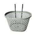 thumbnail image 2 of Collapsible Front Storage Basket Replacements Easily Disassemble and Take It Off for Shopping, Cycling Stylish with Hooks Cargo Rack Grey, 2 of 8