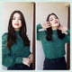 thumbnail image 3 of Blusa HOTOUCH Lace Manga Larga para Mujer Verde Oscuro M, 3 of 4