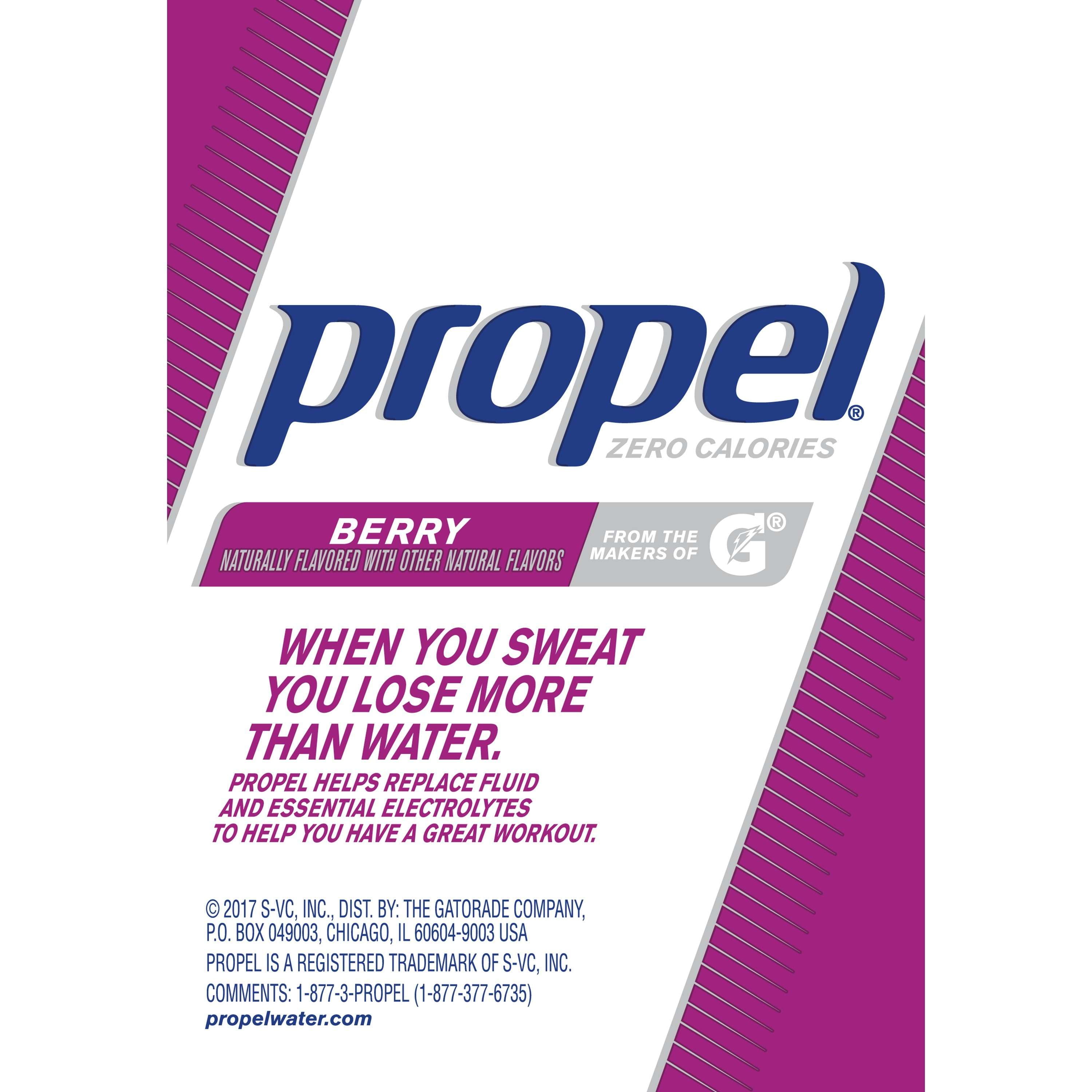 Propel Vitamins No Sugar Zero Calorie Berry with Electrolytes Powder