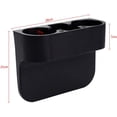thumbnail image 2 of RV 1 portavasos para coche (negro), 3 en 1, caja de almacenamiento organizadora para espacio de asiento de coche, soporte para teléfono móvil con doble botella de agua para coches y camiones Rojo Verde, 2 of 5