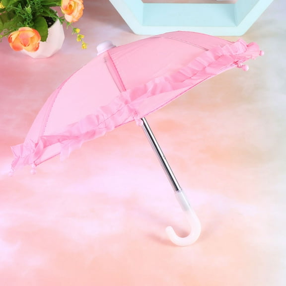 LEORX 4Pcs Decorative Lace Umbrella Mini Lace Umbrella Decorative Cloth Assorted Color Game Props Indoor Play