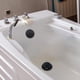 thumbnail image 2 of Kit Desagüe y Rebosadero para Bañera con Placa Frontal Rebosadero un Solo Orificio. Kit Desagüe para Bañera Universal, Totalmente Metálico, con Elevación y , Color Negro., 2 of 5