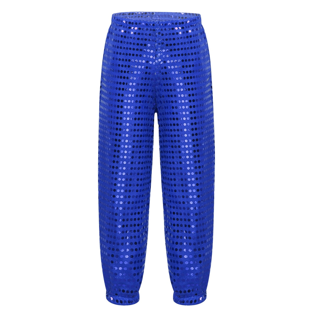 Aislor Kids Boys Girls Shiny Sequined Dance Pants Trousers Hiphop Jazz Choir Street Stage