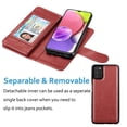 thumbnail image 4 of 6.5" Galaxy A03S 5G Wallet Case, Samsung Galaxy A03S 5G 2021 PU Leather Case, Njjex Luxury PU Leather 9 Card Slots Holder Carrying Folio Flip Cover Kickstand & Hand Strap, 4 of 5