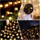 thumbnail image 2 of Cadena de luces solares, cadena de luces de 50 bolas de cristal LED, IP65 resistente al agua, conector USB adicional, 2 modos para iluminación decorativa interior y exterior, para hogar/jardín/fiesta/, 2 of 5