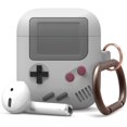 thumbnail image 1 of (Gris) Compatible con Apple AirPods 1 y Compatible con Apple AirPods 2, estuche con diseño de consola de juegos, estuche con mosquetón Rojo Verde, 1 of 5