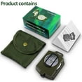 thumbnail image 5 of Green Compass, Sighting Compass Military Compass Geology Camping Compass, Hiking Compass Waterproof and Vibration Resistant Professional Multifunction, 5 of 5
