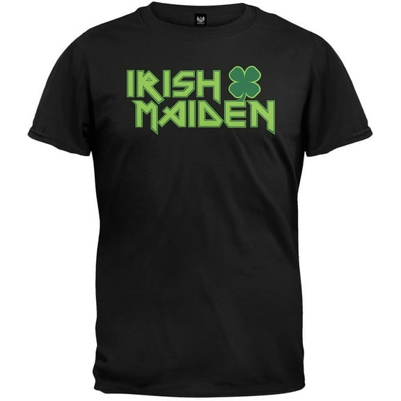 Old Glory Mens St. Patricks Day Irish Maiden Short Sleeve Graphic T Shirt