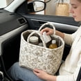 thumbnail image 4 of Floral Storage Interior Organizer for Car with Convenient Patterned Pouches and Hidden Compartments, 4 of 6