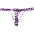 thumbnail image 4 of GHSDFBB Men's Leopard Thong Underwear Bikini Low Rise Brief, 4 of 7