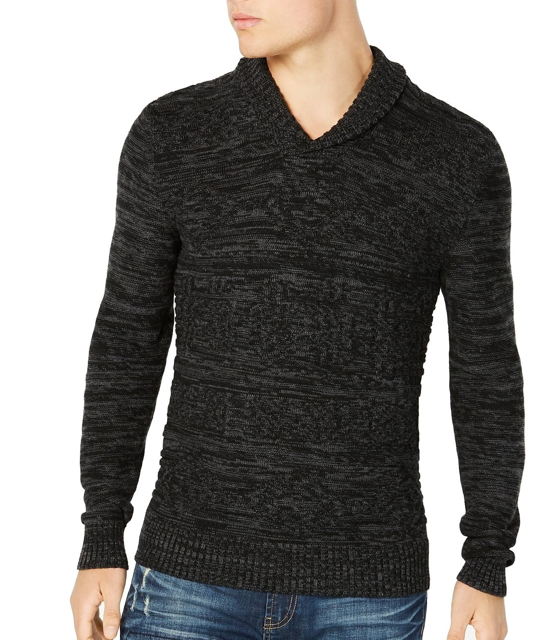 American Rag Sweaters Mens Sweater Small Shawl Collar MarledKnit S