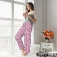 thumbnail image 4 of Uemuo Cute Watermelon Flamingo Pattern Women's Wide Leg Palazzo Lounge Pants with Pockets Light Weight Loose Comfy Casual Pajama Pants-X-Large, 4 of 9
