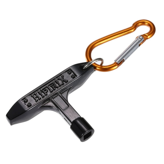 Uxcell Drum Tuning Key T-shaped Drum Keys Portable with Ring Buckle for Drum Instrument, Black