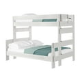 thumbnail image 2 of Plank+Beam Solid Wood Farmhouse Twin over Full Bunk Bed, White Wash, 2 of 6