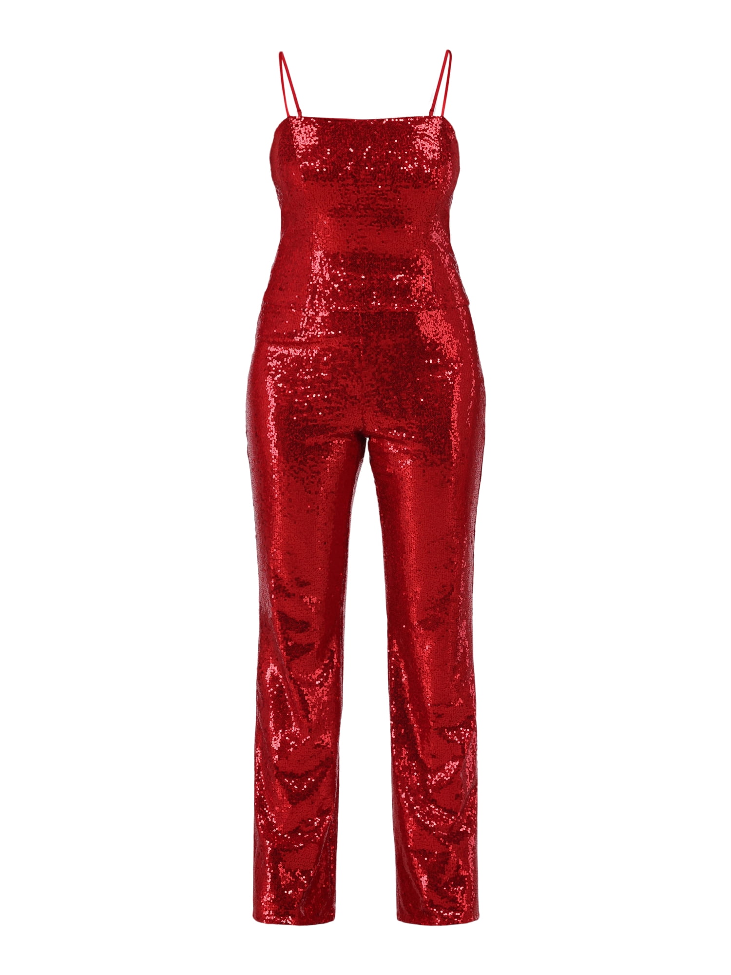 No Boundaries Sequin Crop Top & Flare Pants Set, 2-Piece, Women's