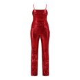 thumbnail image 4 of No Boundaries Sequin Crop Top & Flare Pants Set, 2-Piece, Women's, 4 of 4