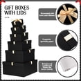 thumbnail image 2 of Cajas de regalo Nesting Chivertion, paquete de 6 con cinta de tapa, 6 tamaños, 2 of 6