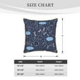 thumbnail image 4 of YFYANG Square Velvet Decorative Throw Pillow, 16"x16" Cute Clouds Dragonfly Texture Pattern Sofa Bed Cushion Pillows, 4 of 7