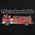 thumbnail image 3 of CafePress - How I Roll (Fire Engine/Truck Men's Dark Pajamas - Men's Dark Loose Fit Cotton Pajama Set, 3 of 7