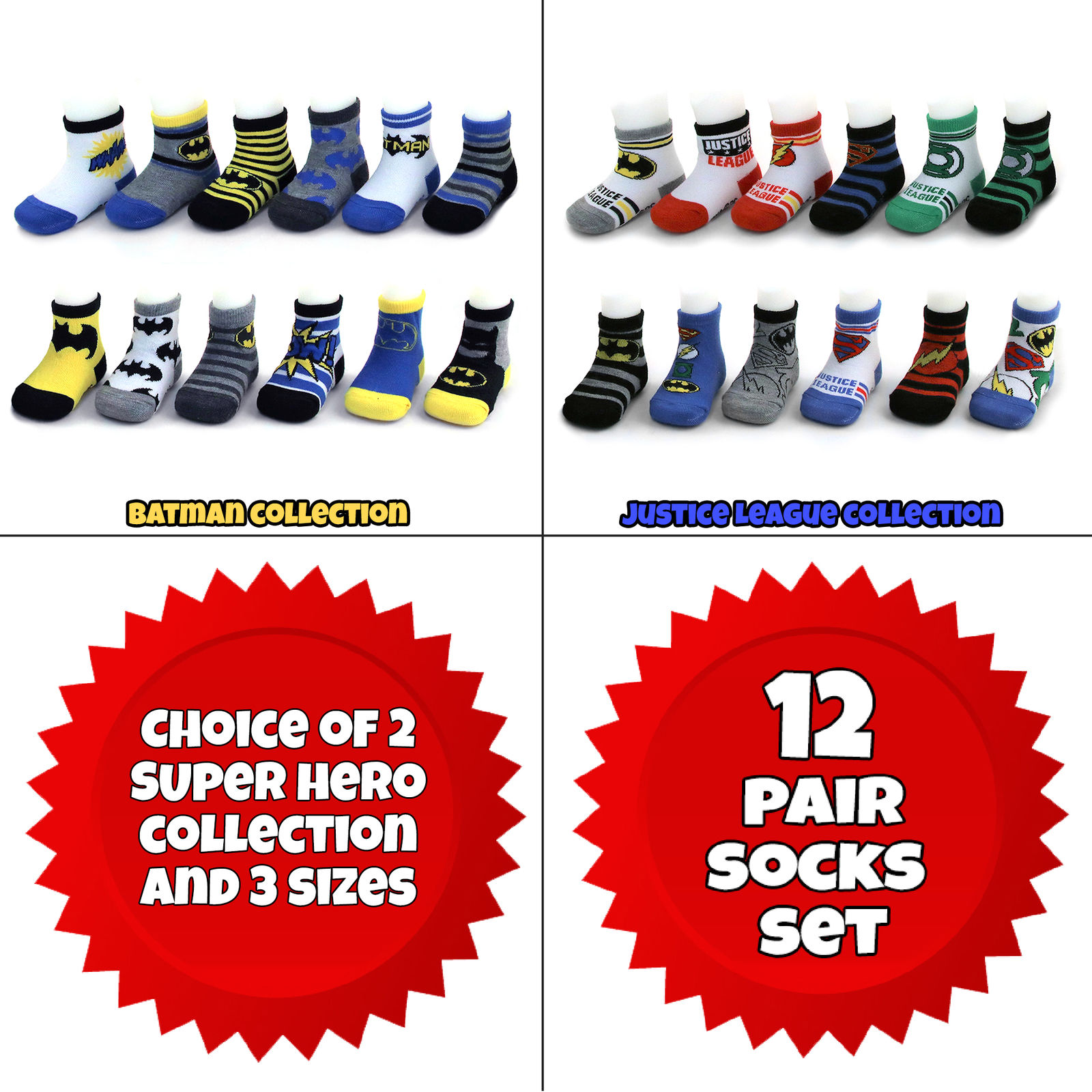 superhero baby socks