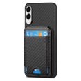 thumbnail image 2 of For Samsung Galaxy S25 Edge Case with Card Holder Kickstand Leather Back Cover, 2 of 3
