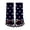 Black, variant on Women's Ankle Length Mushrooms Pattern Stretchy Toe Socks Black women shoe 4-6/girls shoe 3.5-5
