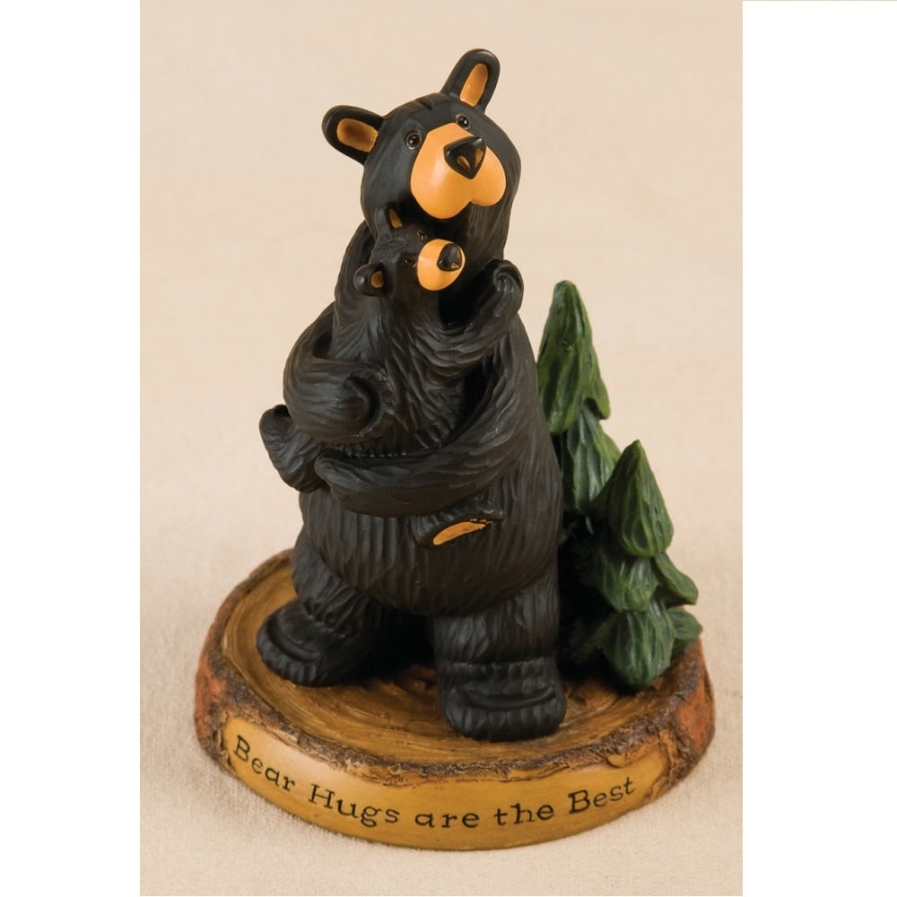 DEMDACO Hello Chickadee Black Bear 3.5 x 4 Hand-cast Resin Figurine Sculpture 