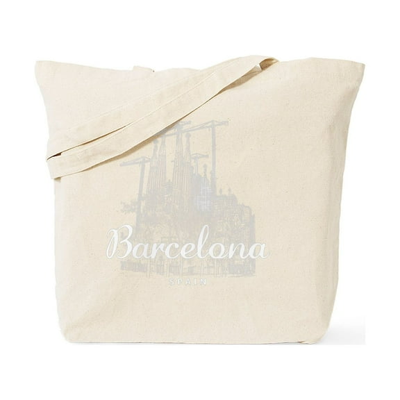 CafePress - Barcelona_10X10_Apparel_Lasagradafamilia_ Tote Bag - Unisex Canvas Tote Bag, Beige, 1-Piece