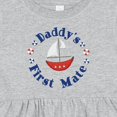 thumbnail image 4 of Inktastic Daddy's First Mate Girls Baby Dress, 4 of 5