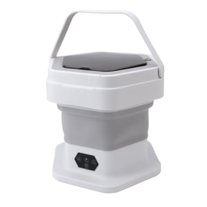 Laveuse pliable, Mini Lave-linge compact laveuse portable avec sécheuse Nettoyage profond Machine électrique pour les sous-vêtements, Chaussettes, Appartement, Dortoir, RV Voyageur