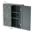 thumbnail image 6 of HLR Wall-Mounted Bathroom Storage Cabinet, Wall-Mounted with Double Door,Adjustable Shelves,Gary, 6 of 7