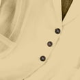 thumbnail image 5 of Spring Jackets For Women Solid Color Casual Button Three Quarter Sleeve Top For Everyday Airy Layered Wear Light Jackets For Women, 5 of 6