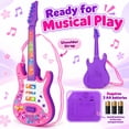 thumbnail image 5 of Guitar Toys for Girls 1-3-6 Years, Musical Instruments for Kids Toddlers 2-4, Toddler Girls Toys 2 3 4 Year Old, Birthday Gifts Toys for 2-4 Year Old Girls, 5 of 5