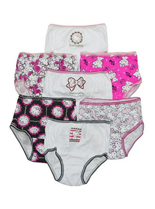 Hello Kitty Girls Brief Underwear, 7+1 Pack Panties (Little Girls