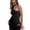 Black, variant on Aayomet Women Jumpsuits Women's Bodysuits One Shoulder Ribbed Knit Sleeveless Crew Neck Tank Tops Bodysuits,Black XL
