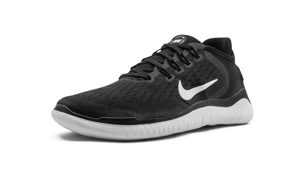 NIKE WOMENS FREE RN 2018 MNS WMNS "BLACK WHITE" 942837 001 from Stadium Goods