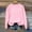 Pink, variant on Crewneck Sweatshirts Women Oversize Loose Fitting Hoodless Sweatshirts Tops Womens Casual Solid Round Neck Lightweight Sweatshirts Outerwear Comfort Long Sleeve T Shirts Fall Clothing