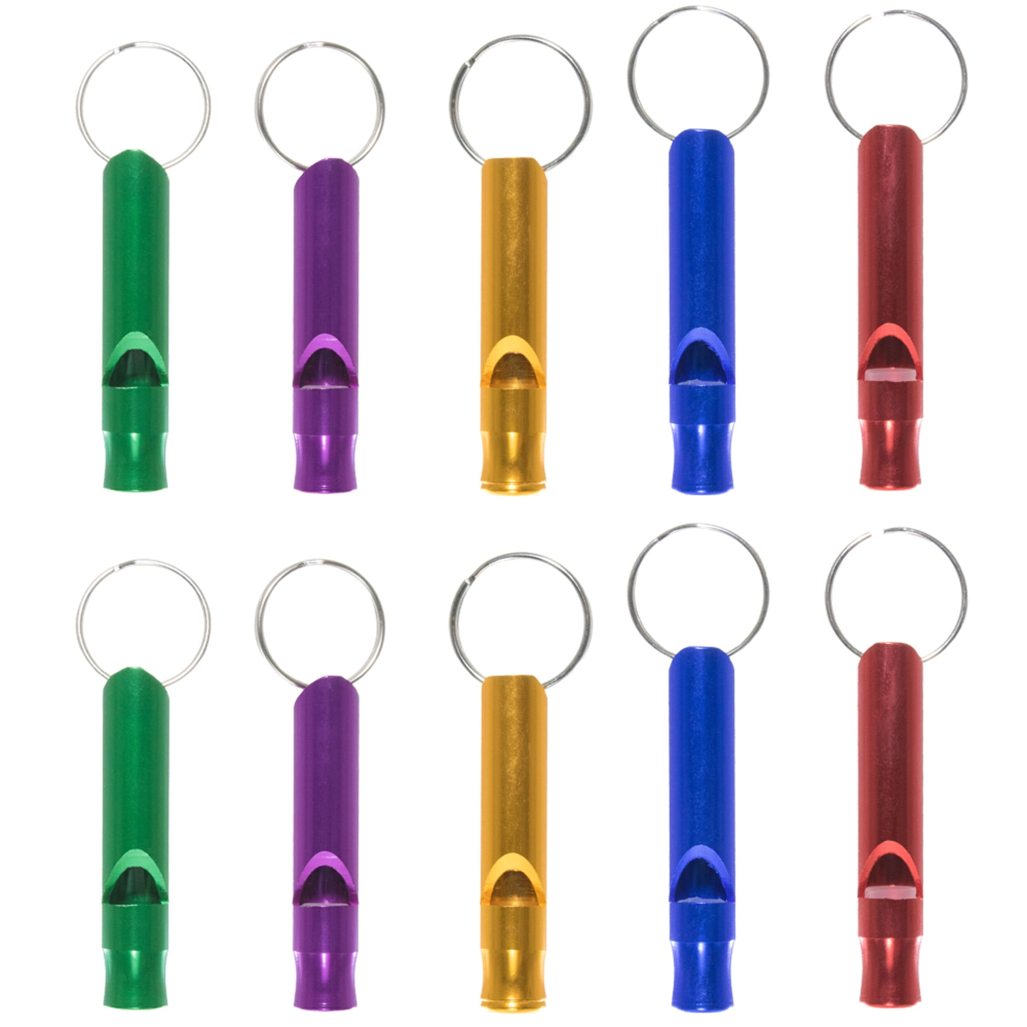 West Coast Paracord Security Whistles - Emergency, Hiking, Camping, Survival - Various Pack Sizes and Colors