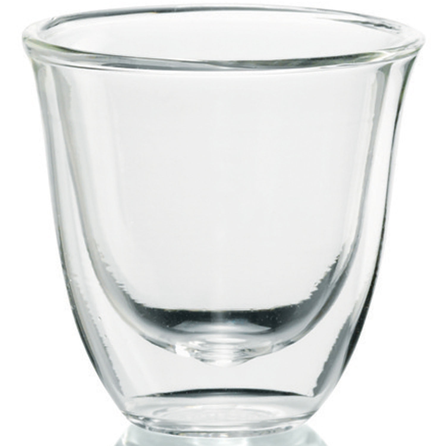 De'Longhi Double Wall Thermo Espresso Glass, Clear, 2 oz - 2 pack