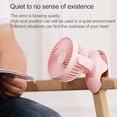 thumbnail image 3 of Ventilador portátil con carga USB, clip, ventilador de escritorio, 4 W, color rosa, 3 of 5
