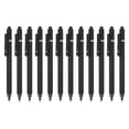 thumbnail image 1 of Uxcell 12 Pcs Retractable Gel Pens, 0.5mm Black Ink Fine Point Smooth Writing Cute Aesthetic Pen Quick Dry for Office Home Journaling Note Taking Supplies, Black, 1 of 6