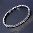 thumbnail image 3 of Luxury 4mm Cubic Zirconia Tennis Bracelets, 3 of 4
