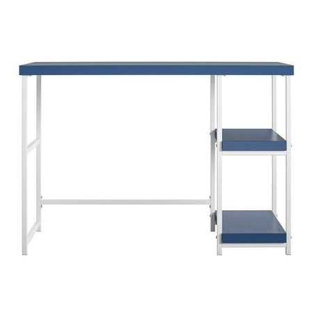 RealRooms Kimberly Desk with Reversible Shelves, Navy